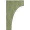 Ekena Millwork 3 1/2"W x 6"D x 10"H Clarksville Wood Vintage Decor Bracket, Restoration Green BKTWD04X06X10CVGR - alternate 3